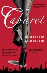 The Mercyhurst Theatre Program kicks off its third season with the showing of the classic musical “Cabaret” in Taylor Little The: facebook.com/MercyhurstUniversityTheatreProgram photo